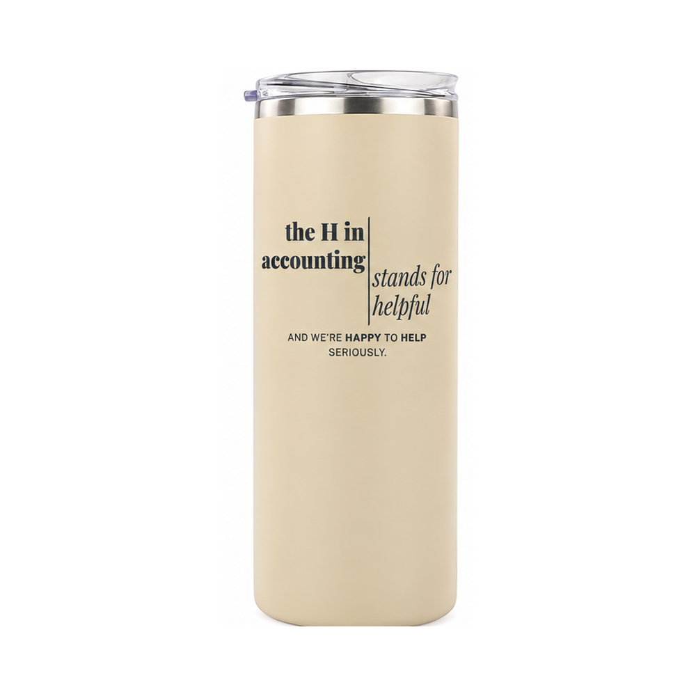 The H in Accounting | 20 oz Skinny Tumbler