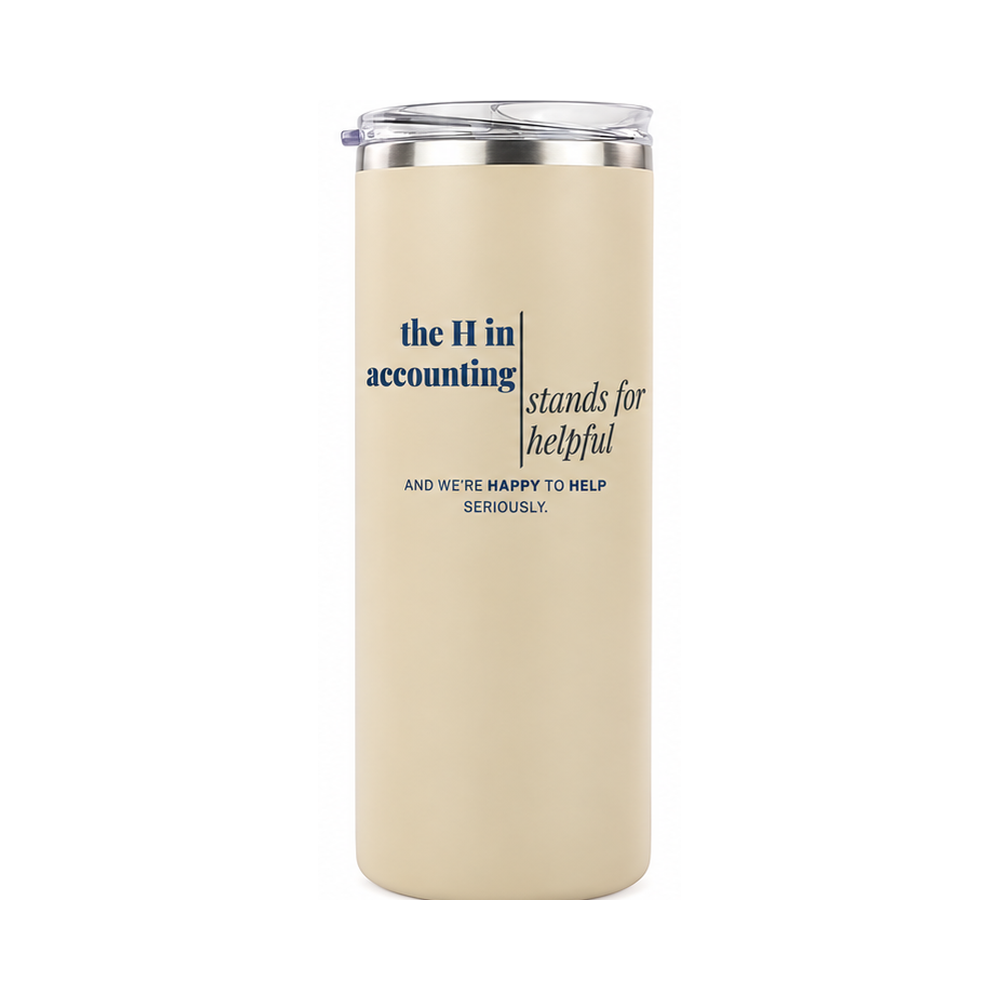 The H in Accounting | 20 oz Skinny Tumbler