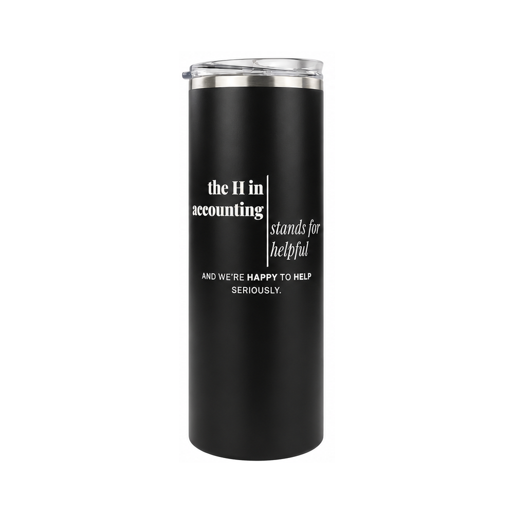 The H in Accounting | 20 oz Skinny Tumbler