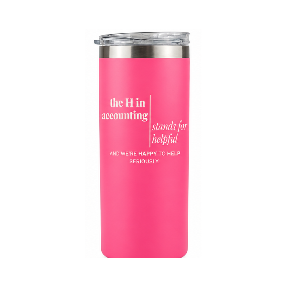 The H in Accounting | 20 oz Skinny Tumbler