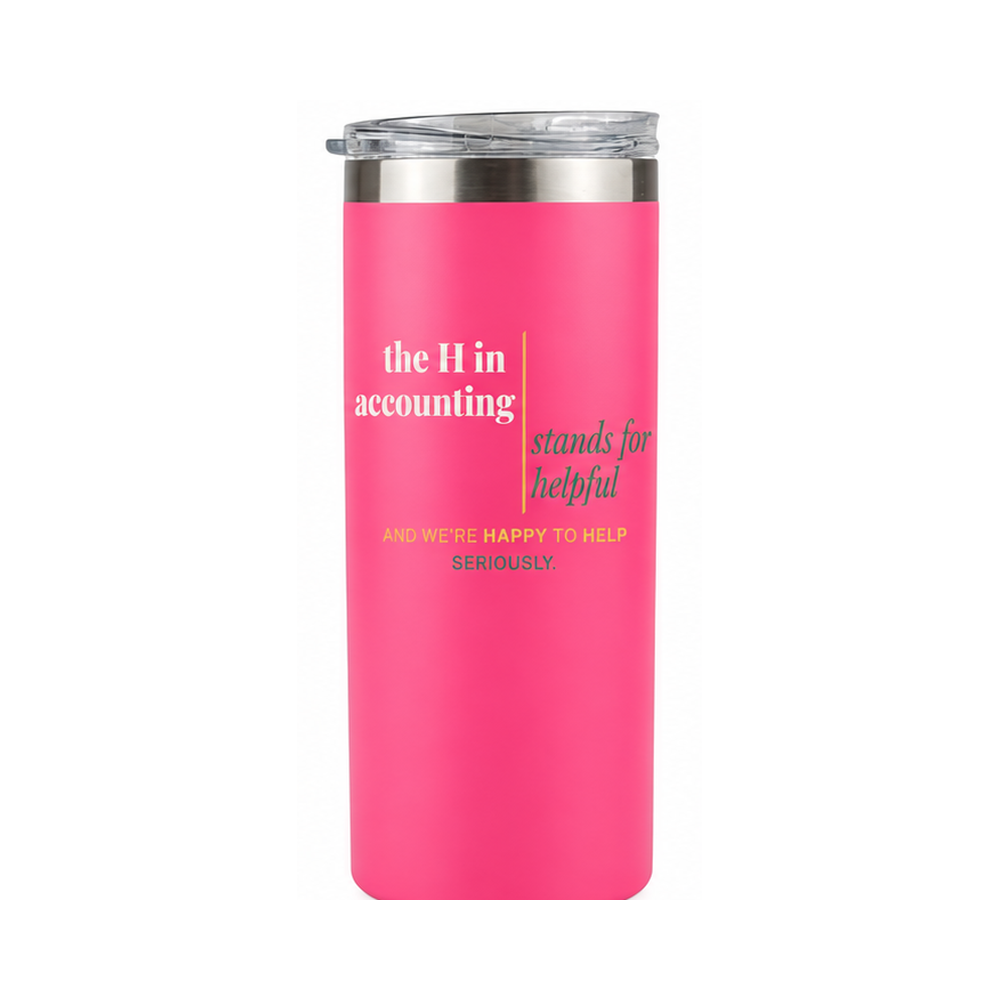 The H in Accounting | 20 oz Skinny Tumbler