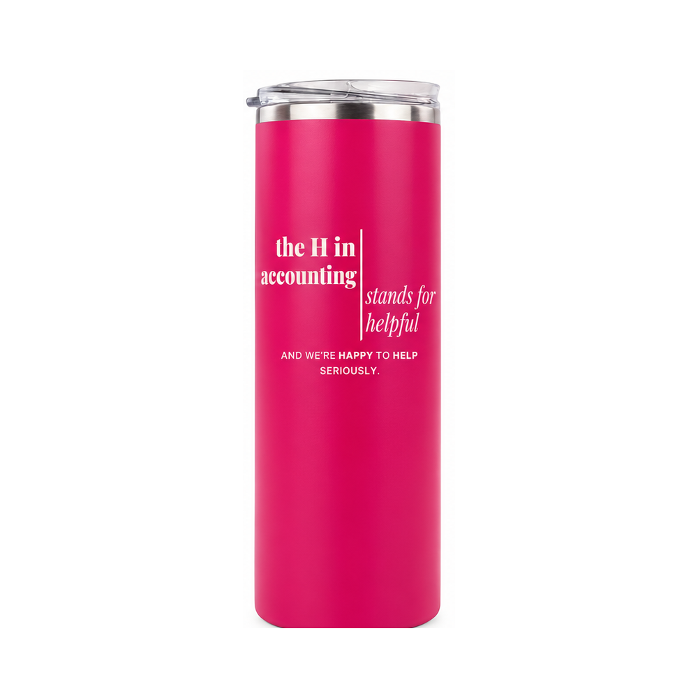 The H in Accounting | 20 oz Skinny Tumbler