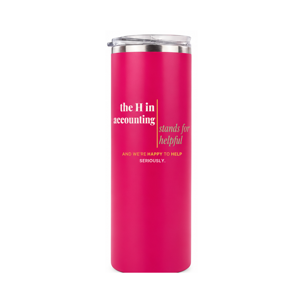 The H in Accounting | 20 oz Skinny Tumbler