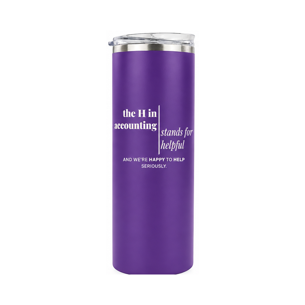 The H in Accounting | 20 oz Skinny Tumbler