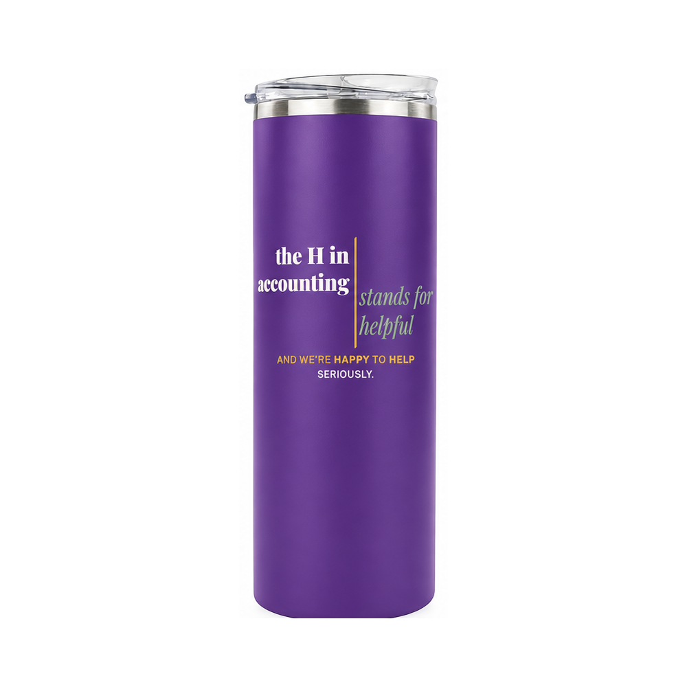 The H in Accounting | 20 oz Skinny Tumbler